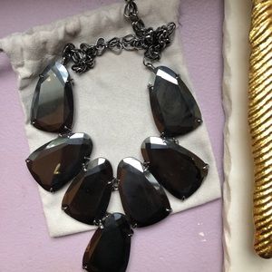 Kendra Scott Hematite Harlow Necklace RARE